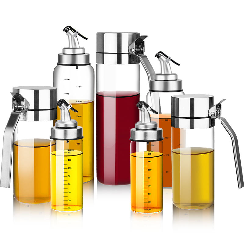 wholesale clear glass olive oil and vinegar dispenser