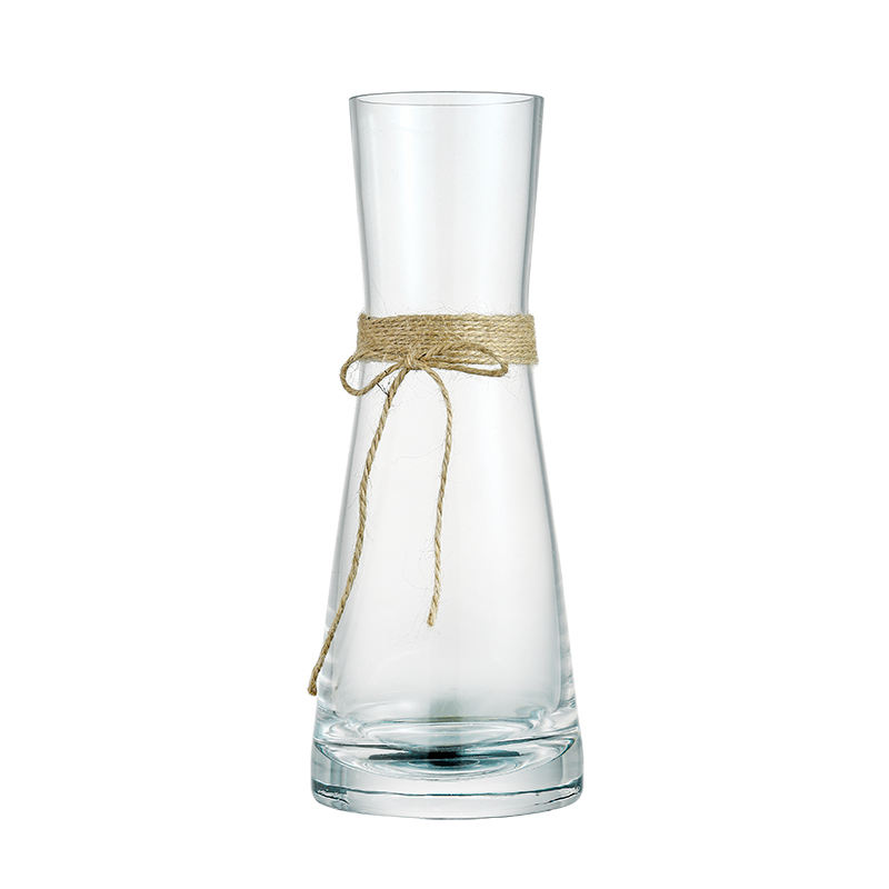 Nordic Minimalist Creative Small Fresh Waist Rope Transparent Glass Hydroponic Vase